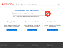 Tablet Screenshot of iwantmyname.com